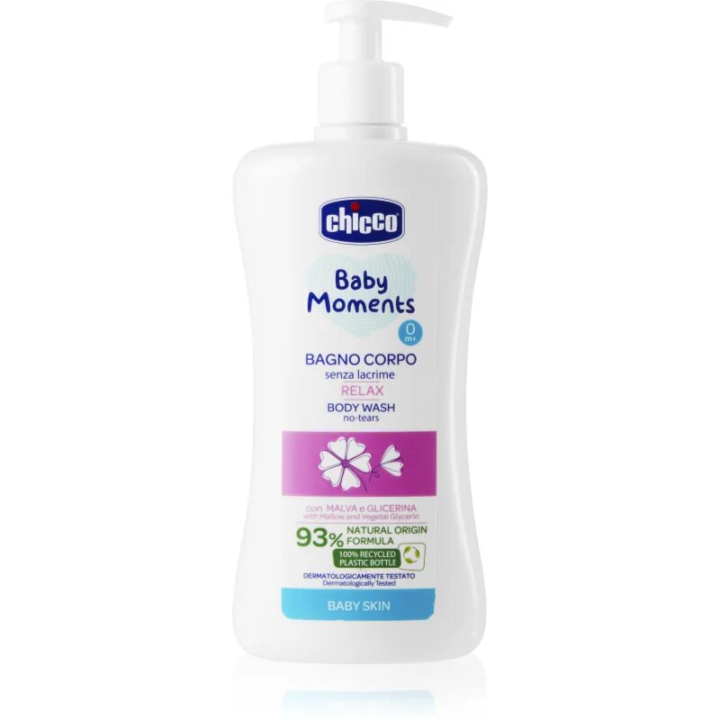 Chicco Baby Moments Relax šampon za celotno telo 0 m+ 500 ml