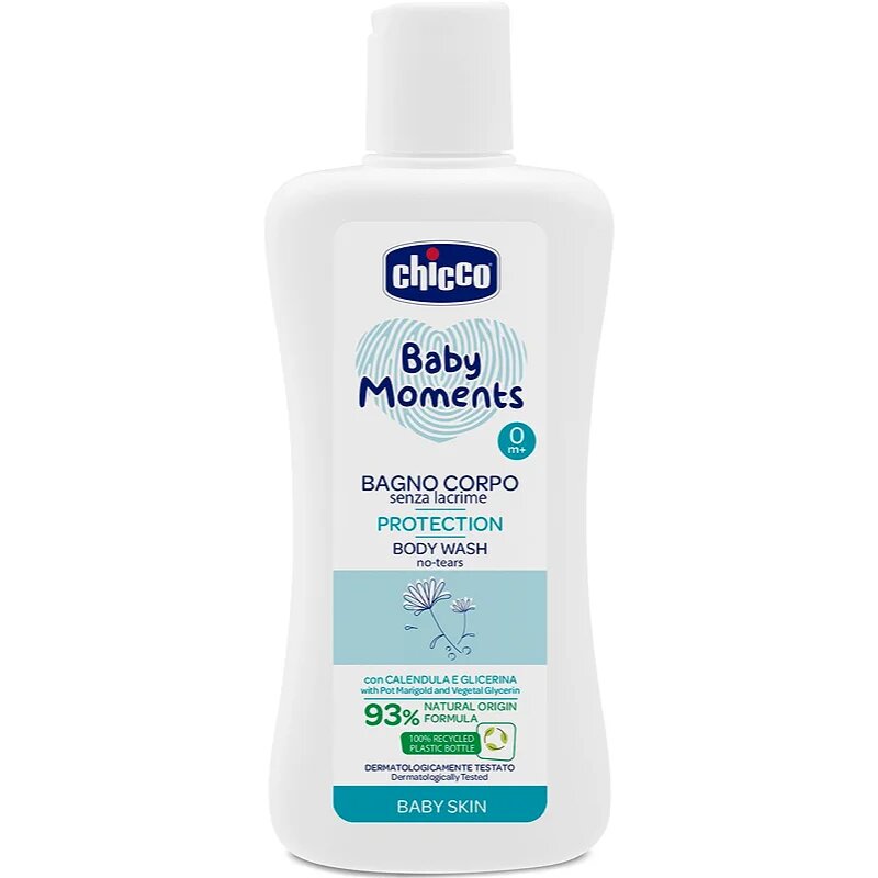 Chicco Baby Moments šampon za celotno telo za otroke 200 ml