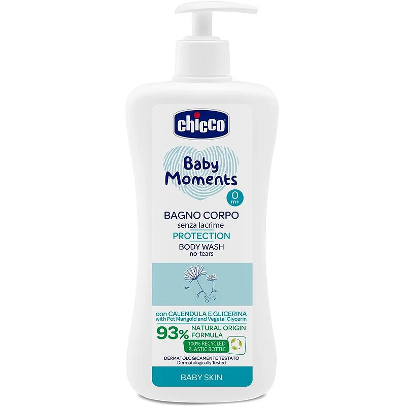 Chicco Baby Moments šampon za celotno telo za otroke 500 ml