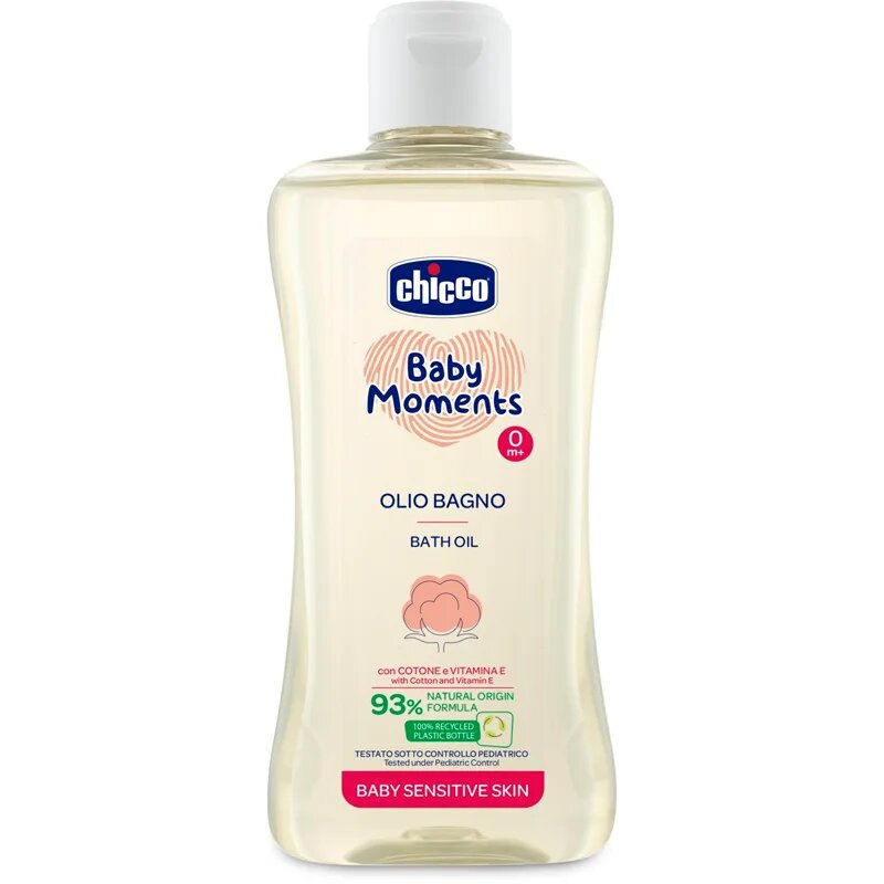 Chicco Baby Moments Sensitive olje za kopel 200 ml