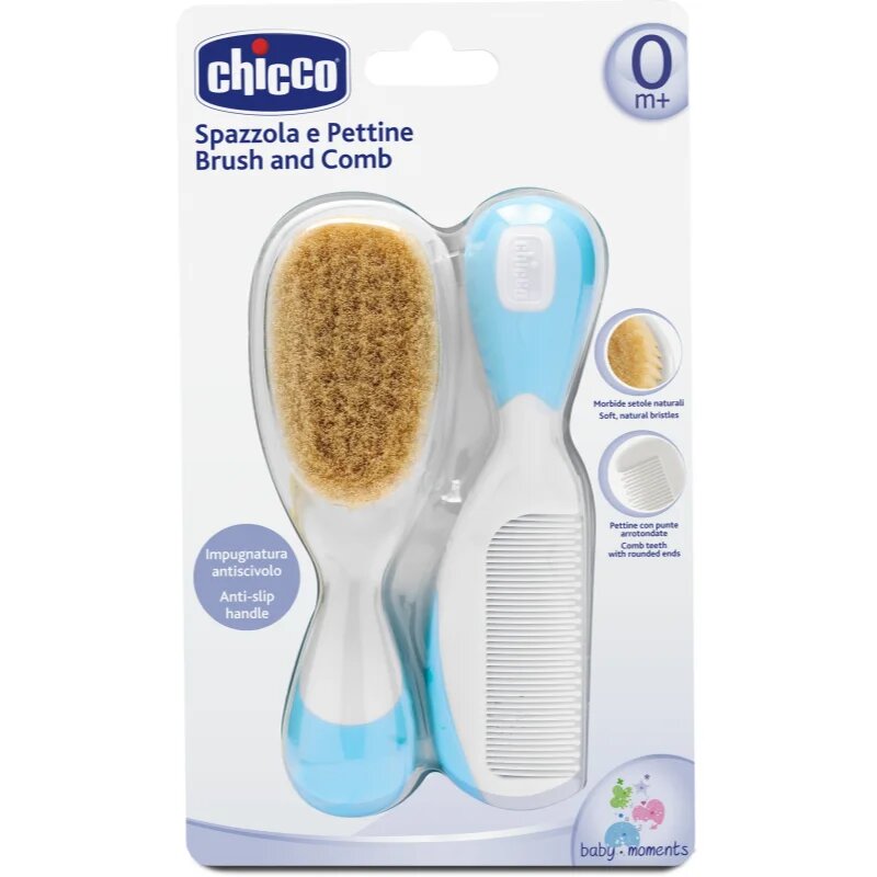 Chicco Baby Moments set za lase 0m+ Blue