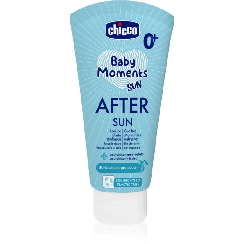 Chicco Baby Moments Sun After Sun losjon za po sončenju za otroke od rojstva 0 m+ 150 ml