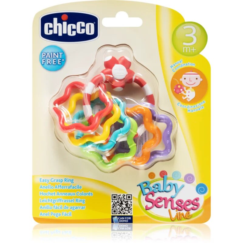 Chicco Baby Senses grizalo 3m+ Stars 1 kos