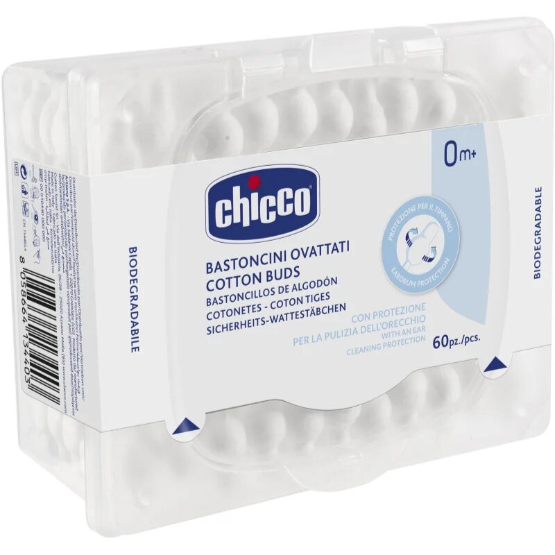 Chicco Cotton Buds vatne paličice za otroke 60 kos