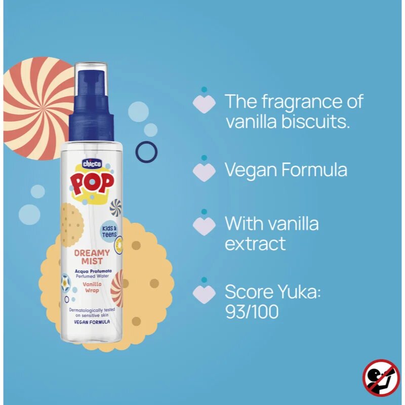Chicco Dreamy Mist Pop Vanilla wrap parfumska voda za otroke 150 ml