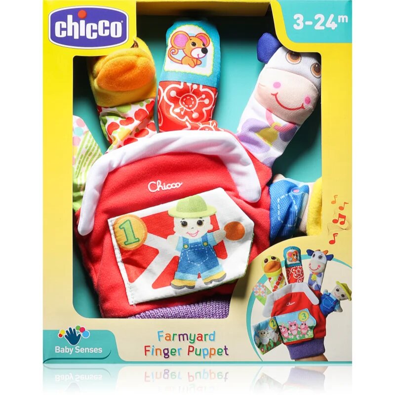 Chicco Finger Puppet 3m+ plišasta igrača 20 x 24 x 4 cm 1 kos