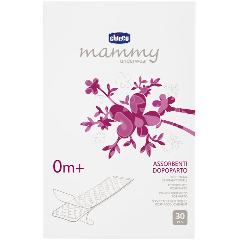 Chicco Mammy Post Natal Sanitary Towels poporodni vložki 30 kos