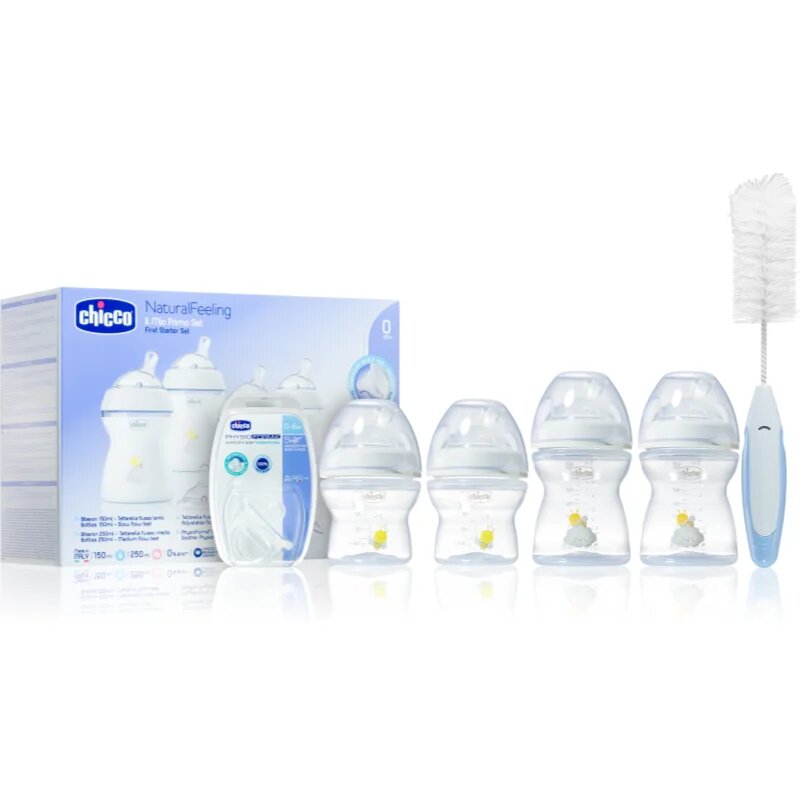 Chicco Natural Feeling First Starter Set darilni set za dojenčke 0 m+