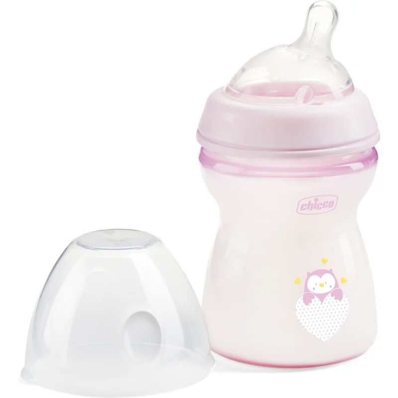 Chicco Natural Feeling Girl steklenička za dojenčke 2m+ 1 kos