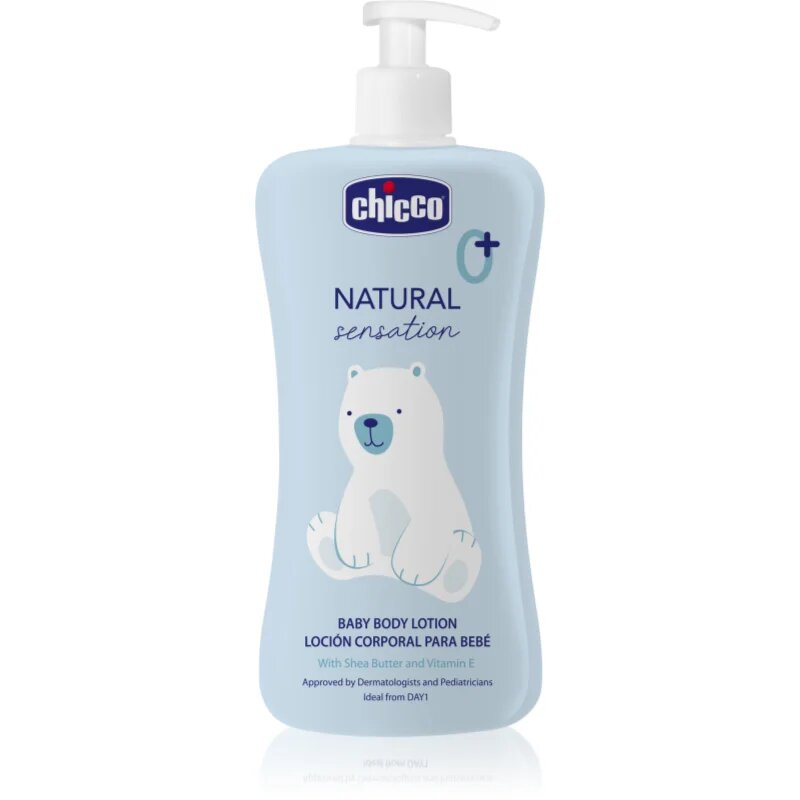Chicco Natural Sensation Baby losjon za telo za otroke od rojstva 0+ 500 ml
