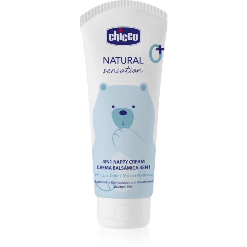 Chicco Natural Sensation Baby otroška zaščitna krema proti vnetju ritke 0+ 100 ml