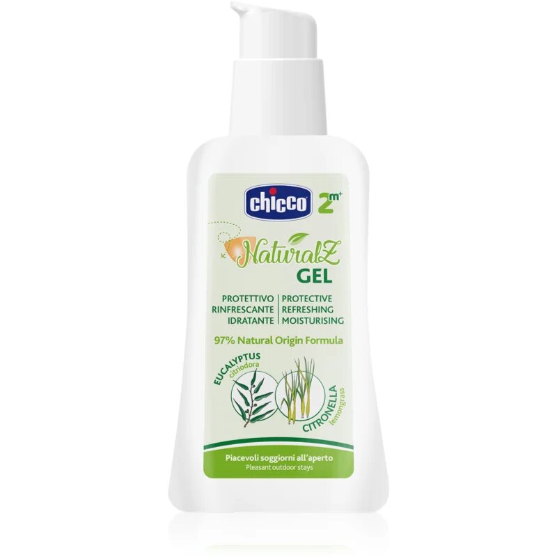 Chicco NaturalZ Protective & Refreshing Gel zaščitni gel proti komarjem 2 m+ 60 ml