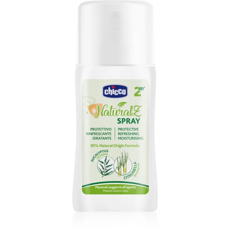 Chicco NaturalZ Protective Spray zaščitno in osvežilno pršilo proti komarjem 2 m+ 100 ml