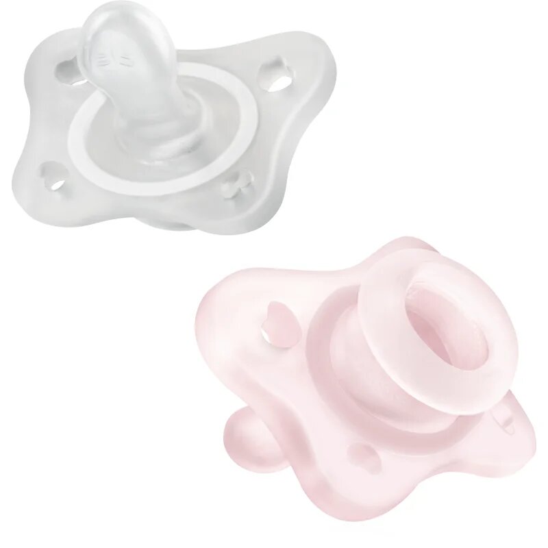 Chicco Physio Forma Mini Soft 0-2m duda 0-2m Pink/Transparent 2 kos