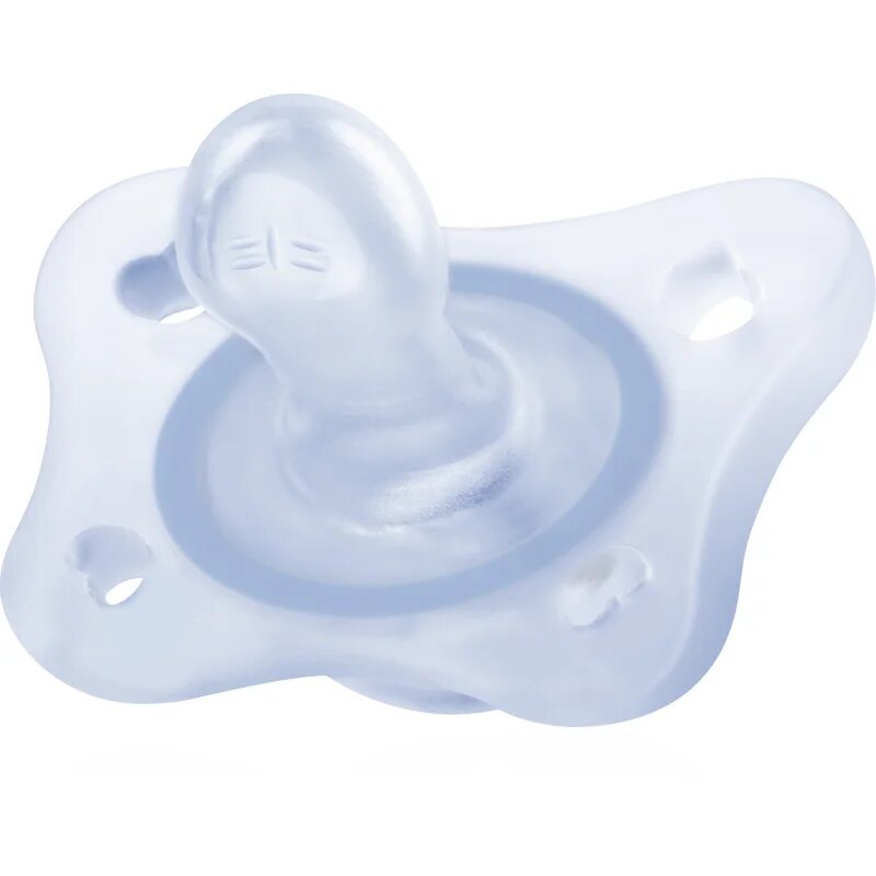 Chicco Physio Forma Mini Soft 0-2m duda Blue/Transparent 2 kos