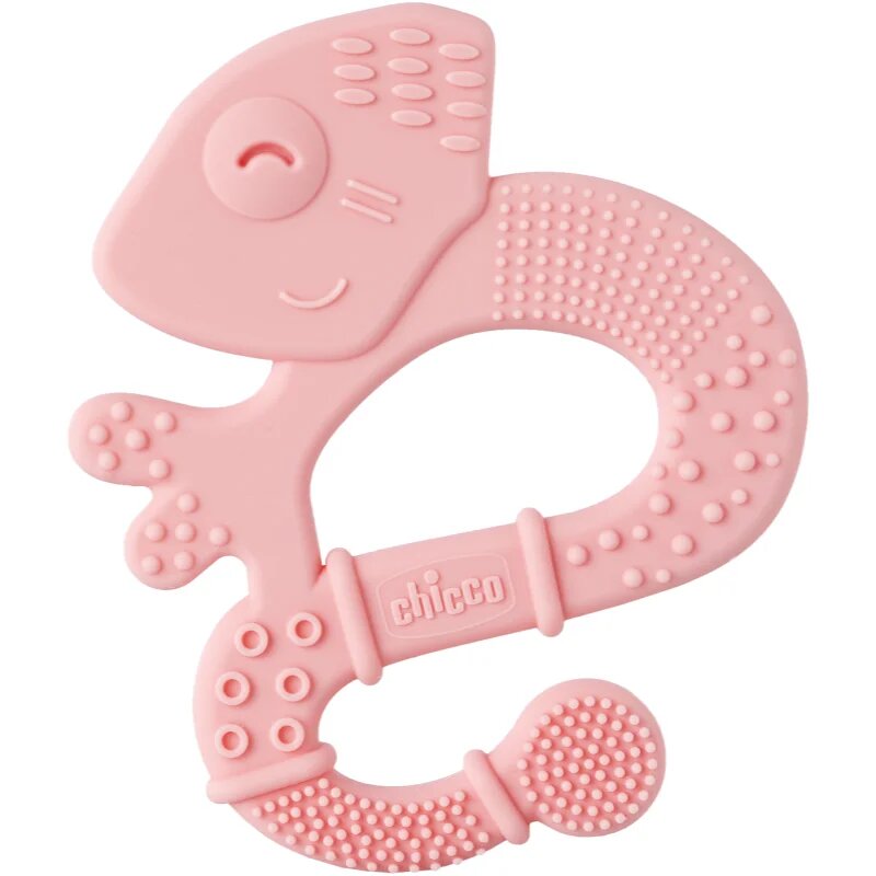 Chicco Super Soft Chameleon grizalo Pink 2 m+ 1 kos