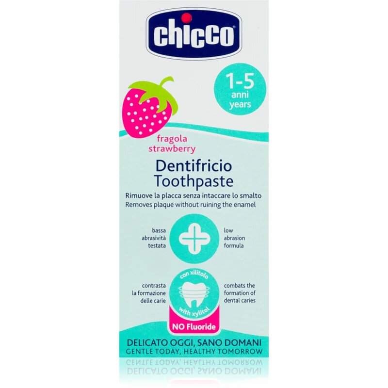 Chicco Toothpaste 1-5 years zobna pasta za otroke Strawberry 50 ml