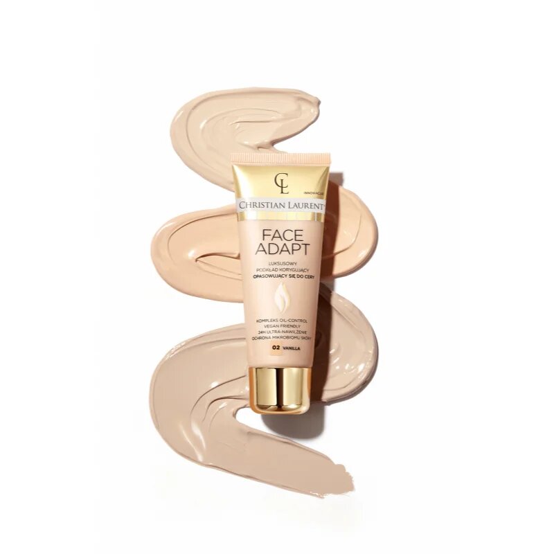 Christian Laurent Face Adapt vlažilni tekoči puder z gladilnim učinkom odtenek 03 Beige 30 ml