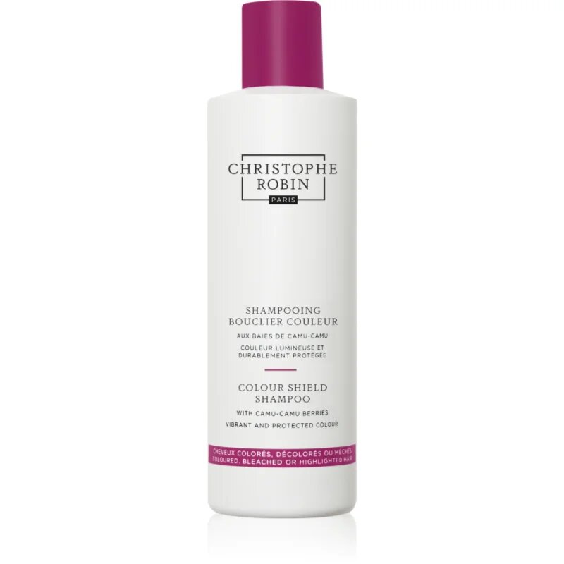 Christophe Robin Color Shield Shampoo with Camu-Camu Berries hranilni šampon za barvane lase in lase s prameni 250 ml