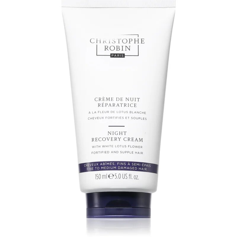 Christophe Robin Night recovery light cream nočna regeneracijska krema za lase 150 ml