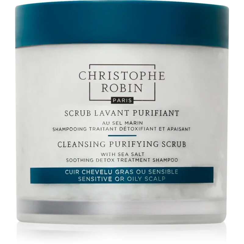 Christophe Robin Purifying Scrub With Sea Salt globinsko čistilni piling z morsko soljo 75 ml