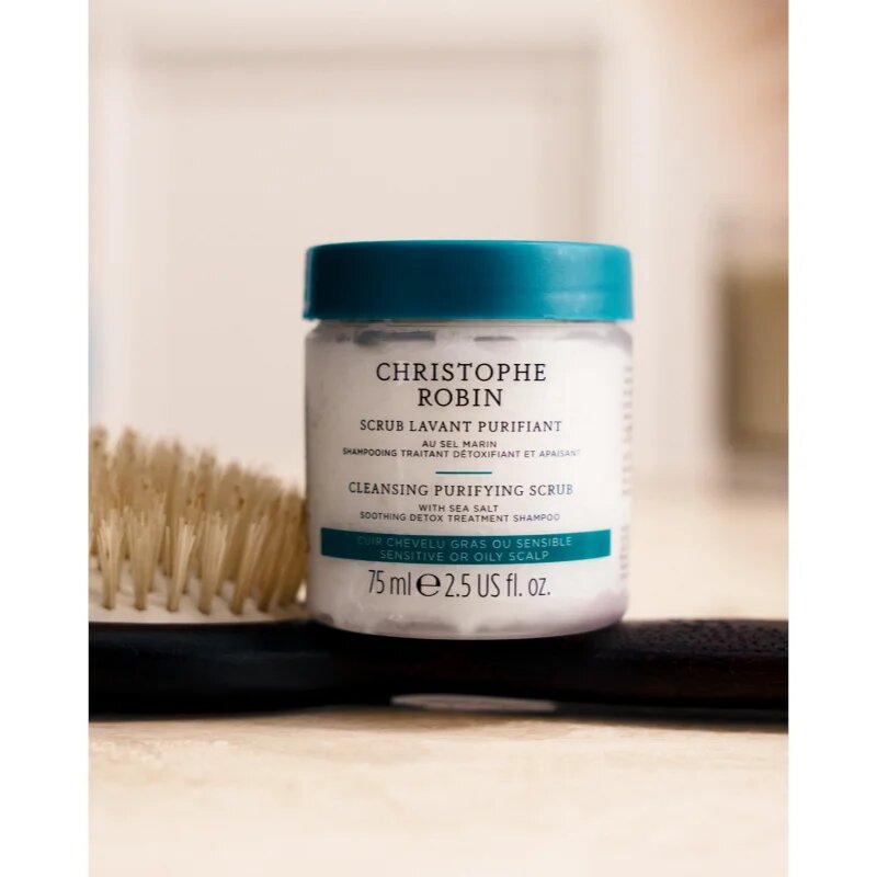 Christophe Robin Purifying Scrub With Sea Salt globinsko čistilni piling z morsko soljo 75 ml