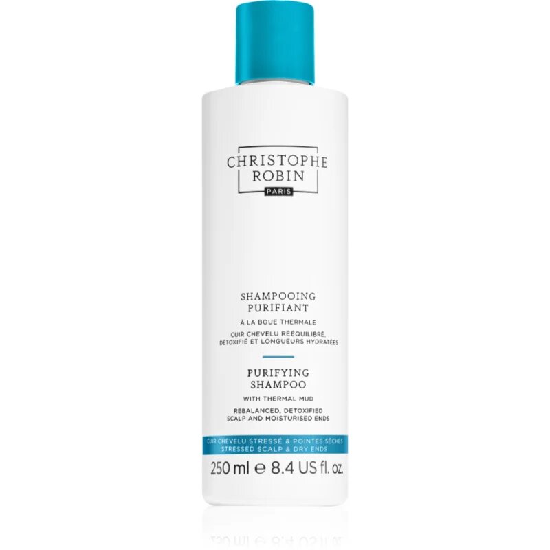 Christophe Robin Purifying Shampoo with thermal mud čistilni razstrupljevalni šampon 250 ml