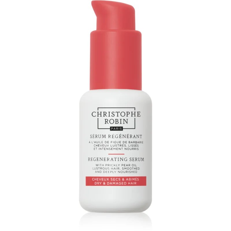 Christophe Robin Regenerating Serum with Prickly Pear Oil regeneracijski serum za suhe poškodovane kemično obdelane lase 50 ml