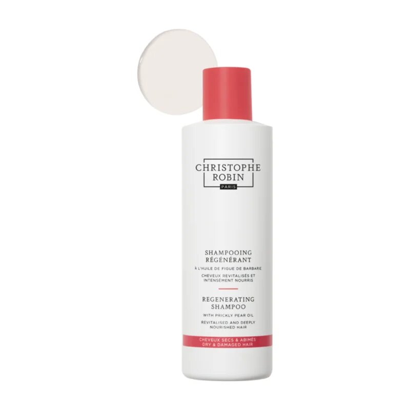 Christophe Robin Regenerating Shampoo globinsko regeneracijski šampon za poškodovane in kemično obdelane lase 250 ml