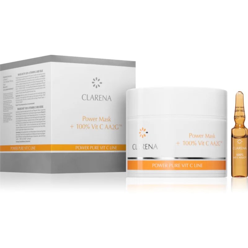 Clarena POwer Pure Vit. C Line hranilna maska z vitaminom C 103 ml
