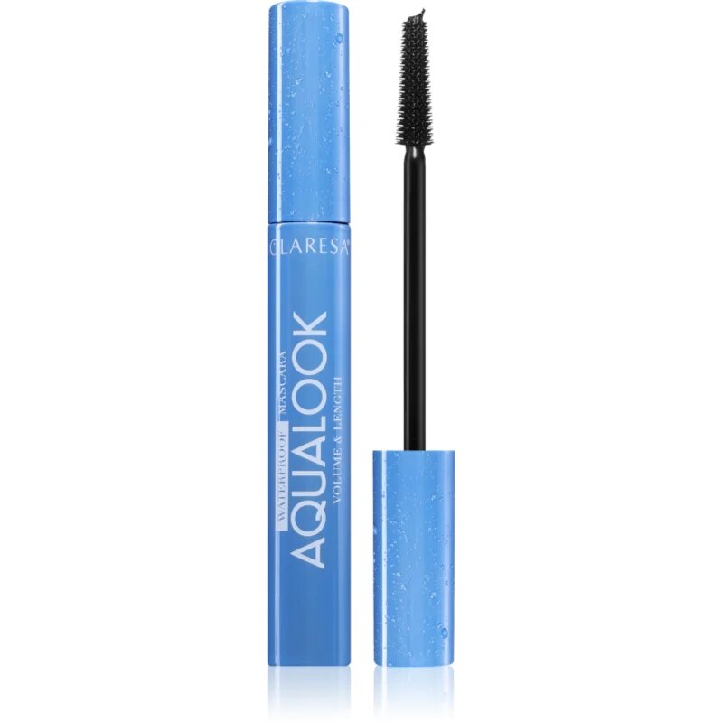 Claresa Aqualook Waterproof Mascara vodoodporna maskara za podaljšanje trepalnic odtenek Black 8 g