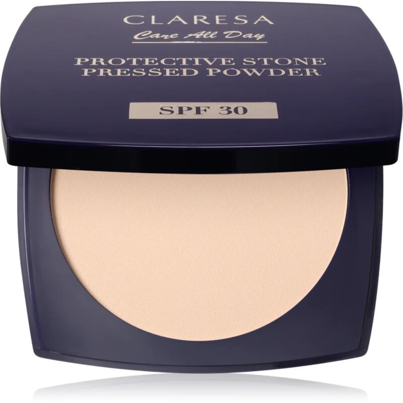 Claresa Care All Day Protective Stone Pressed Powder fiksacijski puder SPF 30 odtenek Universal 10 g