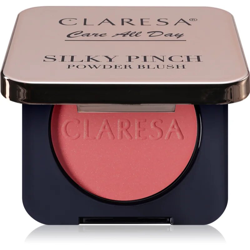 Claresa Care All Day Silky Pinch Powder Blush kompaktno rdečilo za dolgoobstojen učinek 01 Hibiscus 2 g