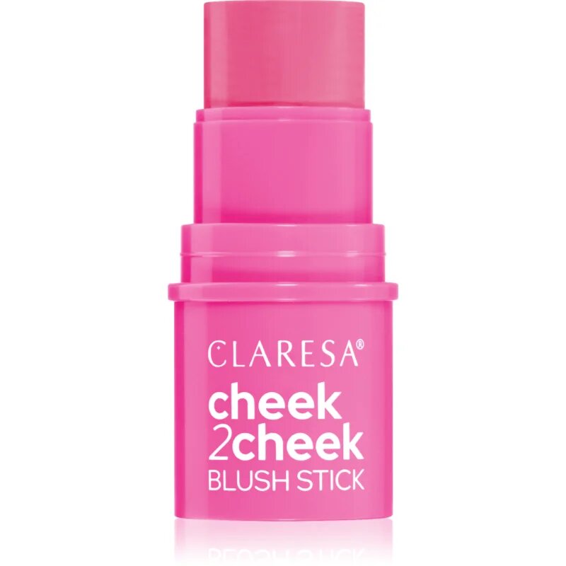 Claresa Cheek 2 Cheek kremasto rdečilo v paličici odtenek 01 Candy Pink 6 g