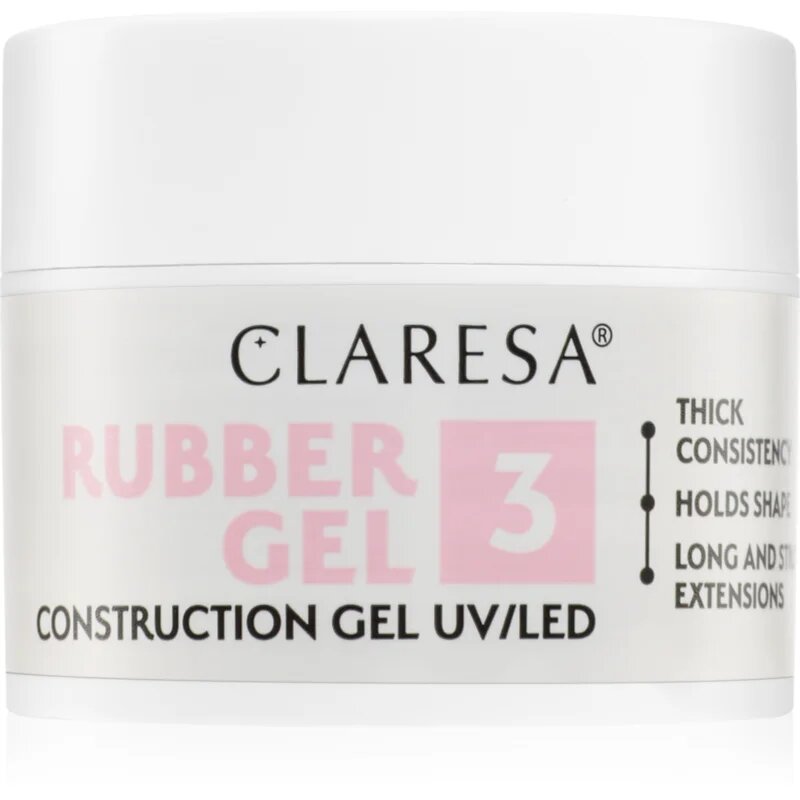 Claresa Rubber Gel Construction Gel UV/LED gel lak za podaljševanje nohtov odtenek 03 12 g