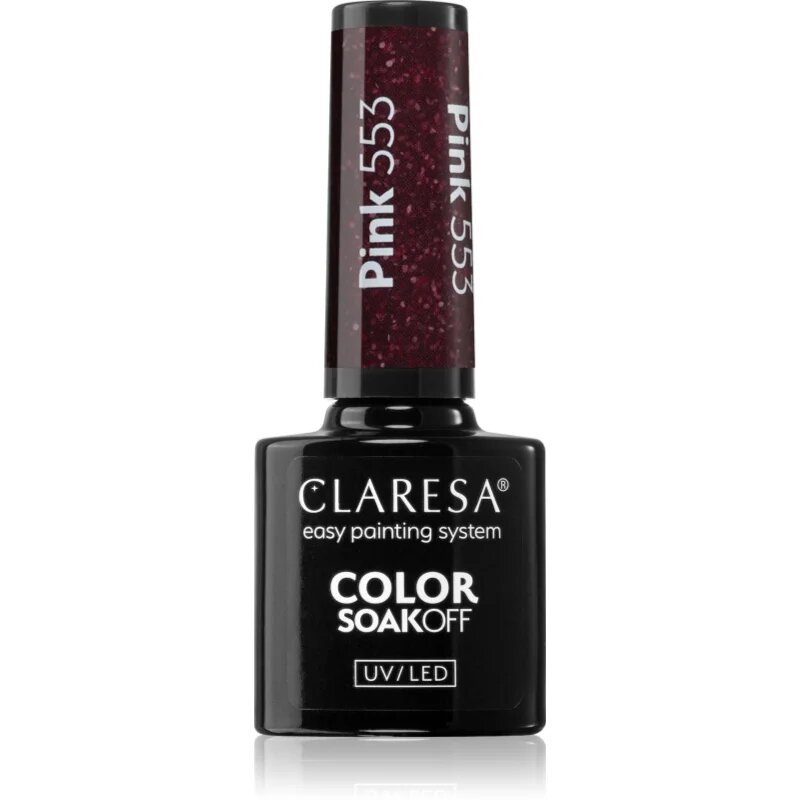 Claresa SoakOff UV/LED Color Balloon Journey gel lak za nohte odtenek Pink 553 5 g