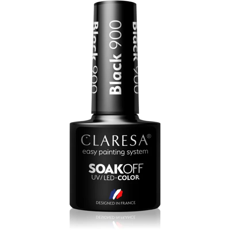 Claresa SoakOff UV/LED Color Black gel lak za nohte odtenek 900 5 g