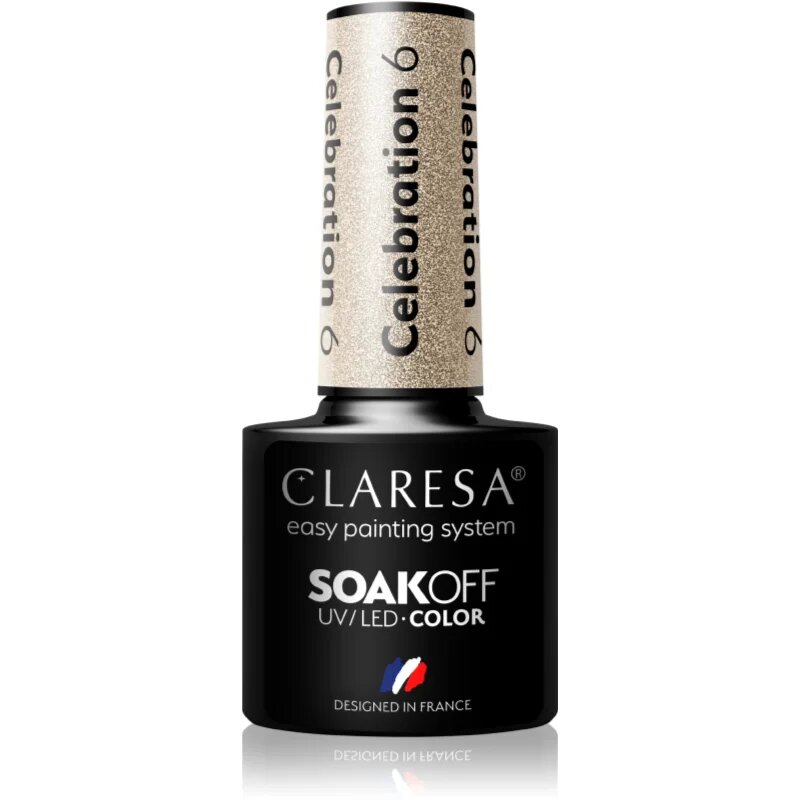 Claresa SoakOff UV/LED Color Celebration gel lak za nohte odtenek 6 5 g