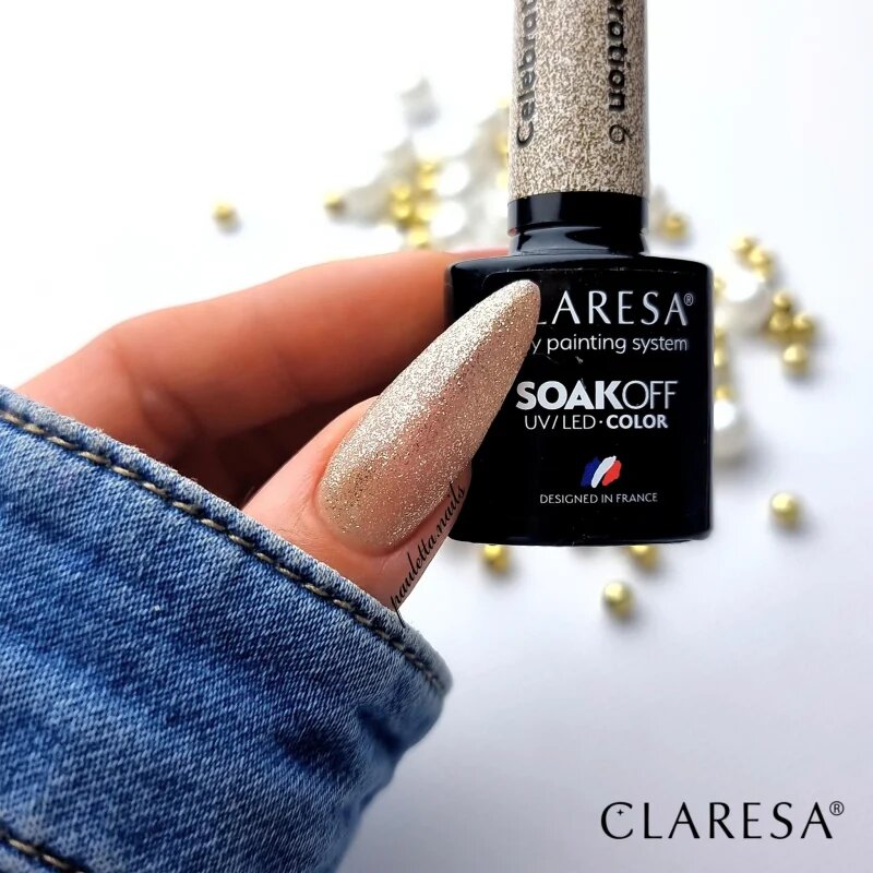 Claresa SoakOff UV/LED Color Celebration gel lak za nohte odtenek 6 5 g