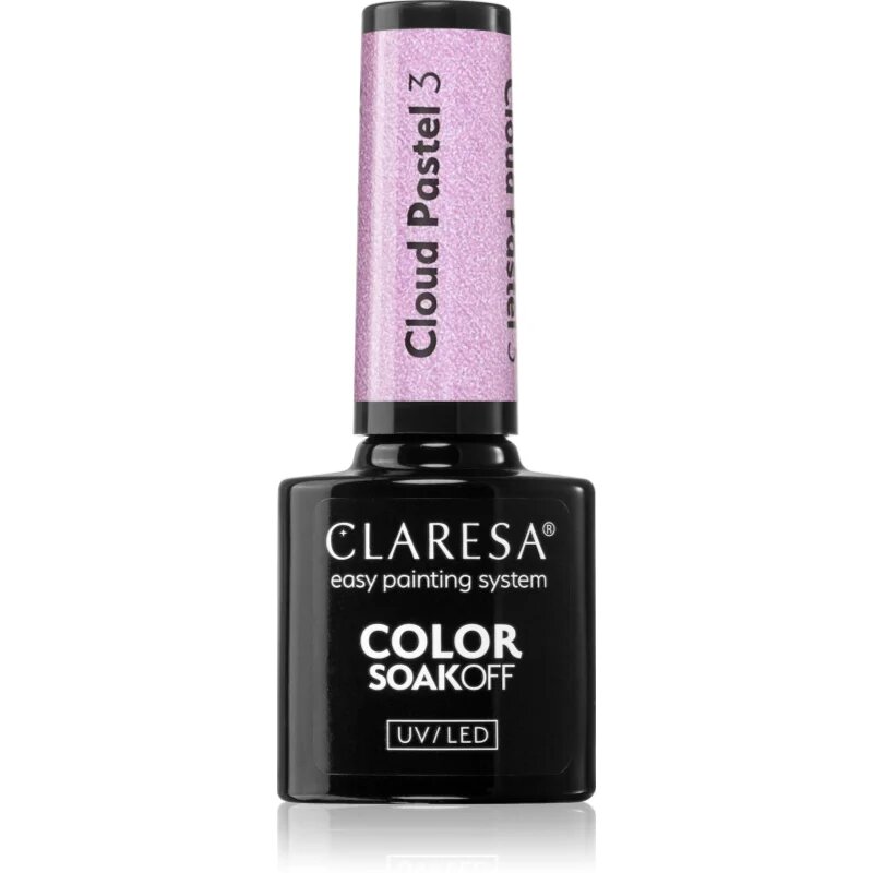 Claresa SoakOff UV/LED Color Cloud Pastel gel lak za nohte z uporabo UV/LED lučke odtenek 3 5 g