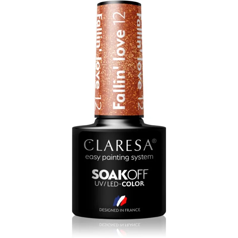 Claresa SoakOff UV/LED Color Fallin' Love gel lak za nohte odtenek 12 5 g