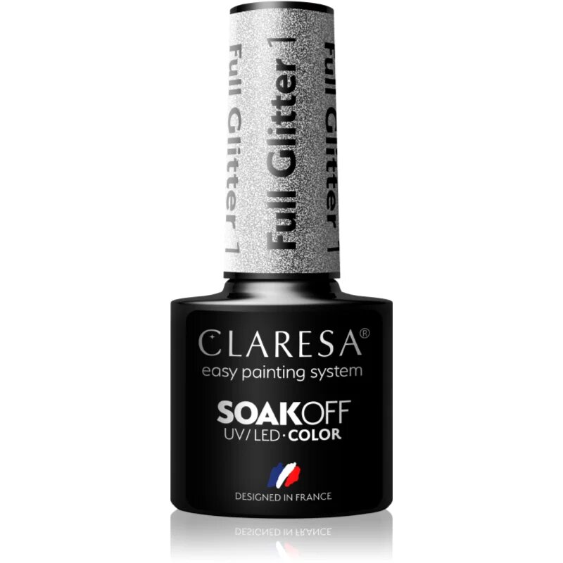 Claresa SoakOff UV/LED Color Full Glitter gel lak za nohte odtenek 1 5 g
