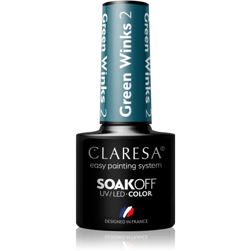 Claresa SoakOff UV/LED Color Green Winks gel lak za nohte odtenek 2 5 g