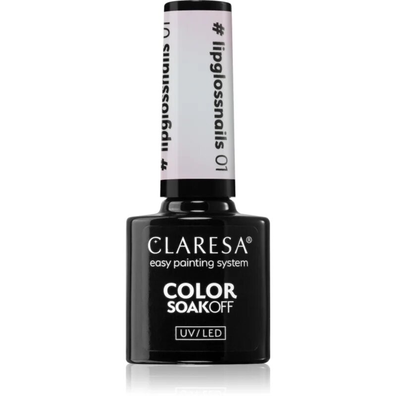 Claresa SoakOff UV/LED Color #lipglossnails gel lak za nohte odtenek 01 5 g