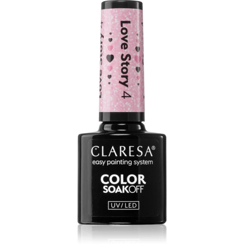 Claresa SoakOff UV/LED Color Love Story gel lak za nohte odtenek 4 5 g
