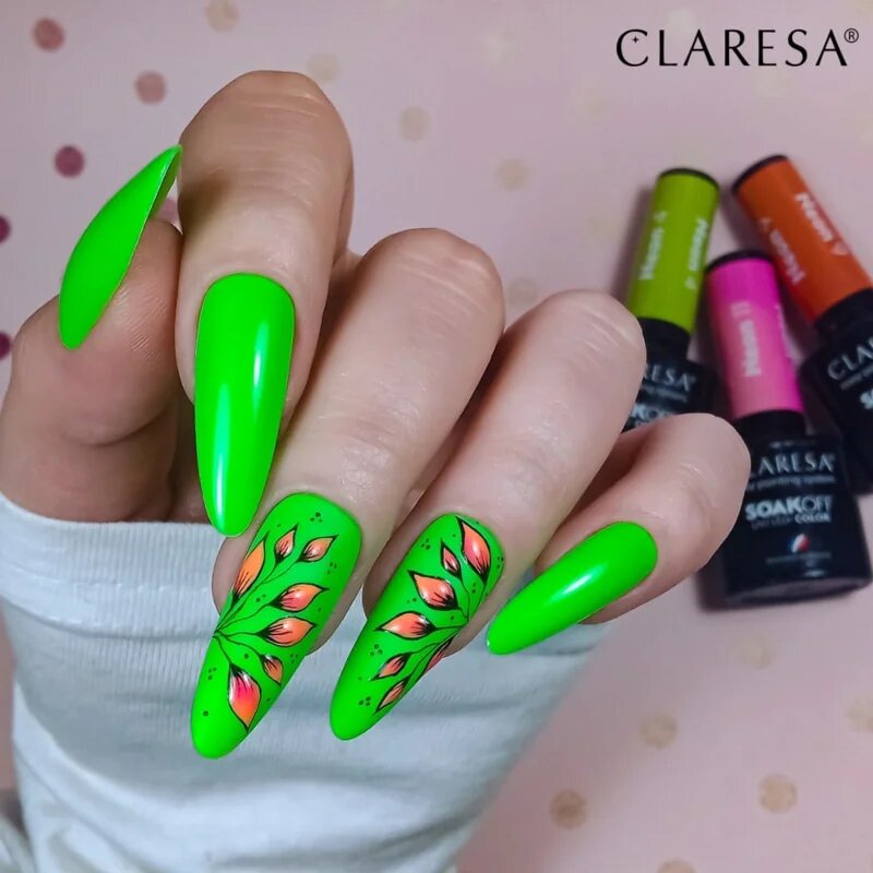 Claresa SoakOff UV/LED Color Neon gel lak za nohte odtenek 4 5 g