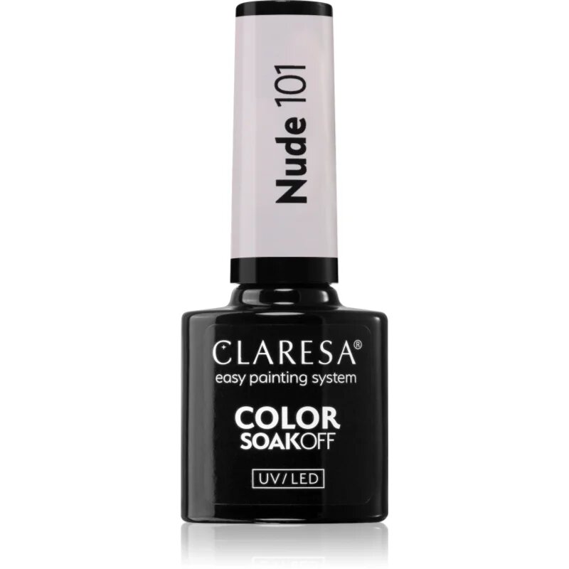 Claresa SoakOff UV/LED Color Nude gel lak za nohte odtenek 101 5 g