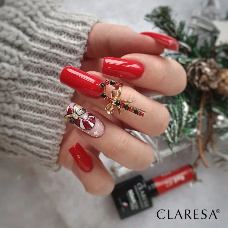 Claresa SoakOff UV/LED Color River gel lak za nohte odtenek Red 412 5 g