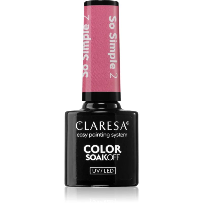 Claresa SoakOff UV/LED Color So Simple gel lak za nohte odtenek 2 5 g