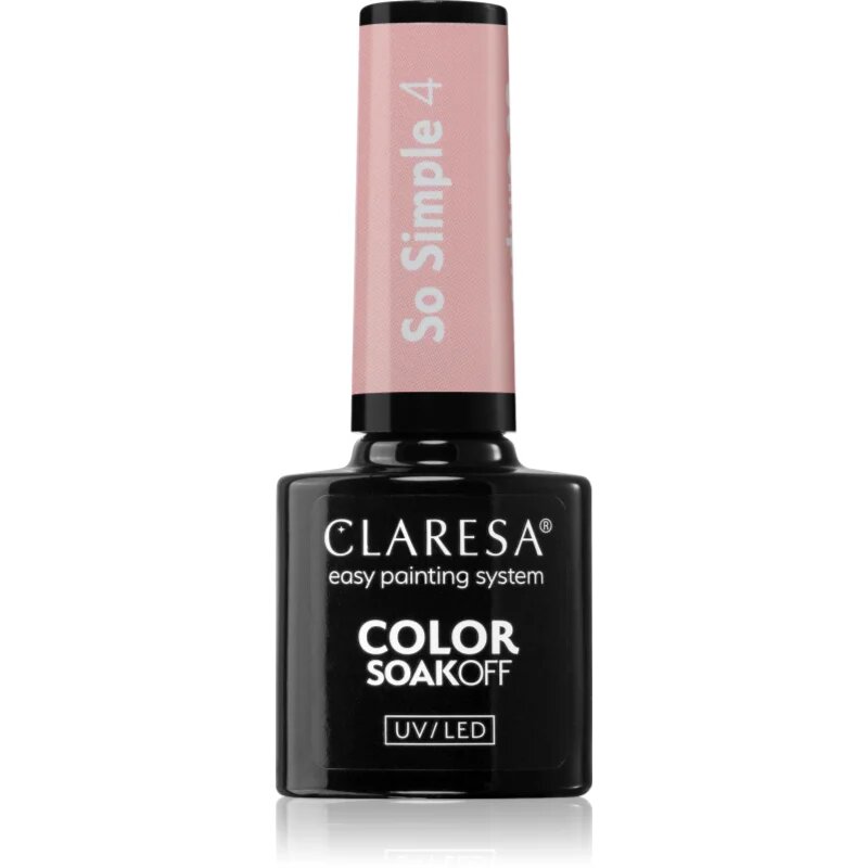 Claresa SoakOff UV/LED Color So Simple gel lak za nohte odtenek 4 5 g